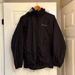 Black Columbia Rain Coat - Small